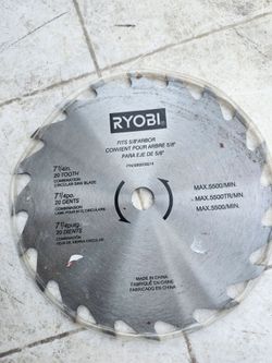Ryobi 7-1/4 in. 20-Tooth Circular Saw Blade