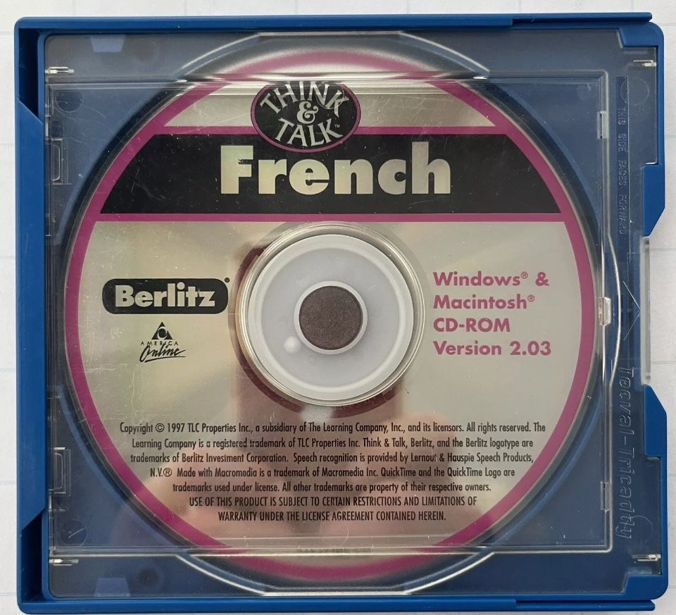 Berlitz Think and Talk French for Windows & Mac (CD-ROM) Version 2.03