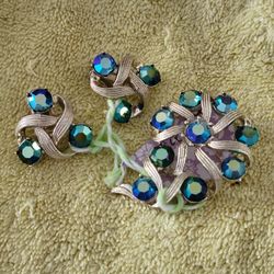 Brooch And Matching Earrings 