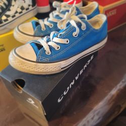 Blue Kids Converse Size 13