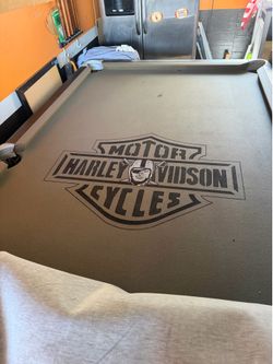 Pool Table (Raider or Harley Fans).