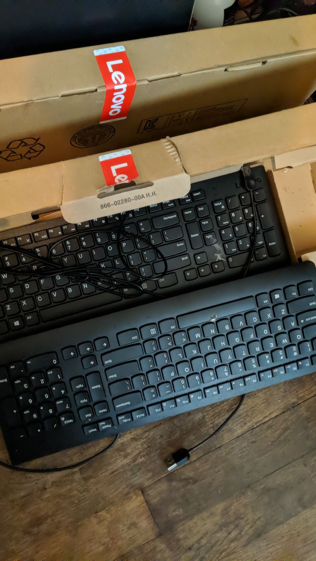Lenovo wired keyboard and mouse combo