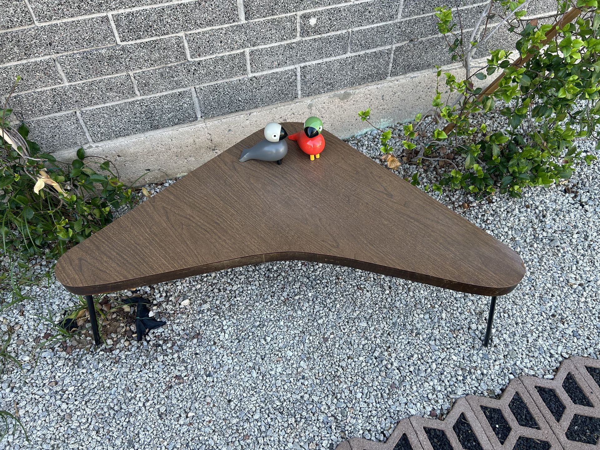 Vintage MCM Boomerang Coffee Table Hairpin Legs