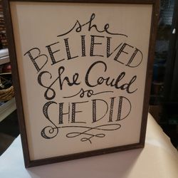 Large 18x15 Rustic Wall Art With Saying