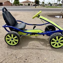 Kettler Sport Kid Racer Pedal Car - Blue/ Yellow No Box