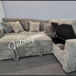 
✅️✅️"3-Piece Convertible Sectional
Reversible Storage Sofa + Reversible Sofa with Pull-Out Bed + USB Port"✅️✅️