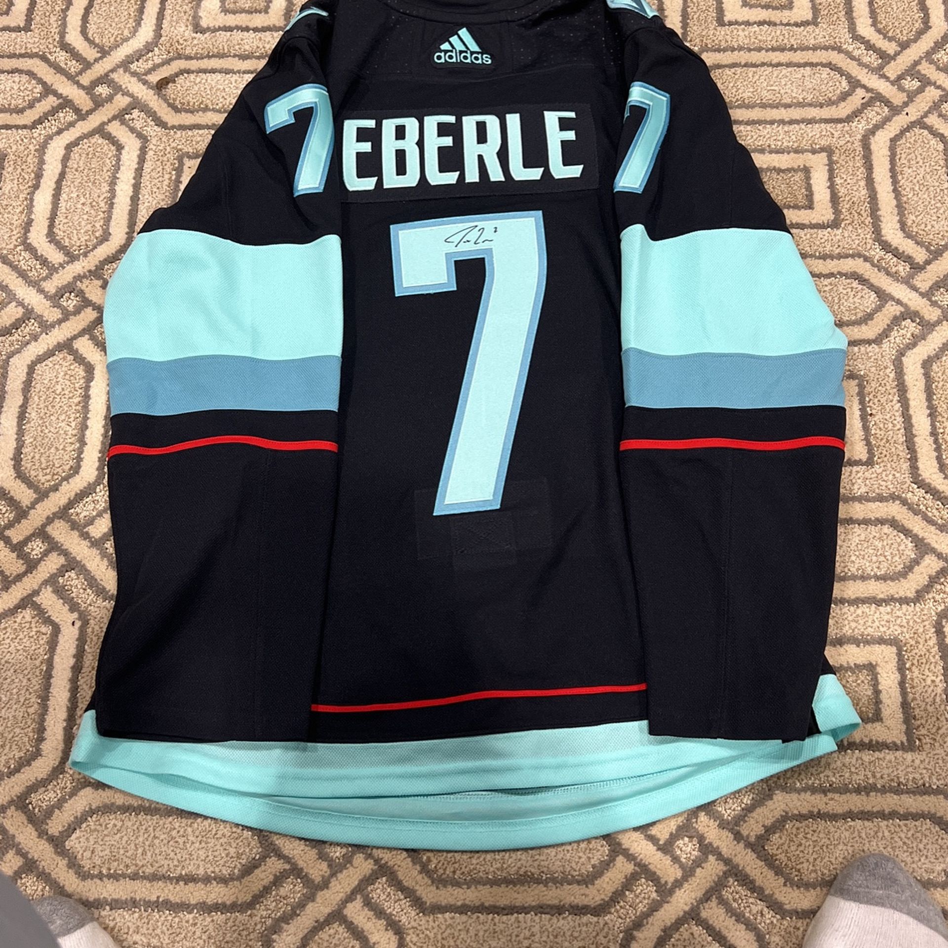 Seattle Kraken Jordan Eberle Autograph Adidas Jersey
