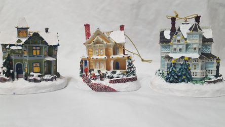 Set of 3 Thomas Kinkade Ornaments