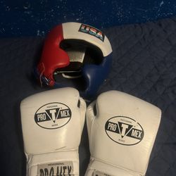 PROMEX BOXING GLOVES AND USA BOXING APPROVED HEADGEAR 