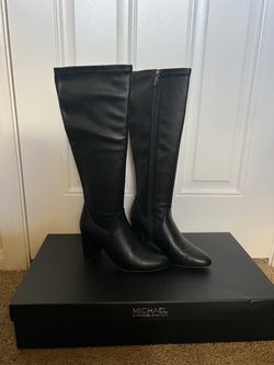Michael by Michael Shannon: Women's Tall Black  Dress Boots Sz 6.5