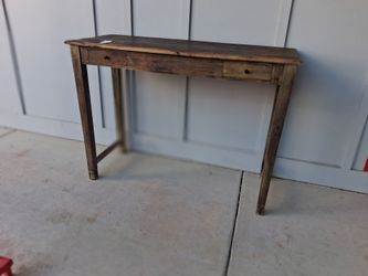 Handcrafted reclaimed wood high top pub table 41 inches high 23.5 in width 57 in Long