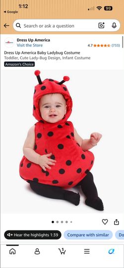 Lady bug costume 🐞