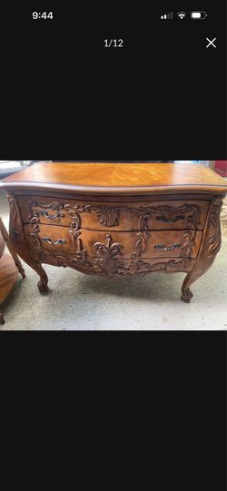 2 solid wood heavy unique dressers