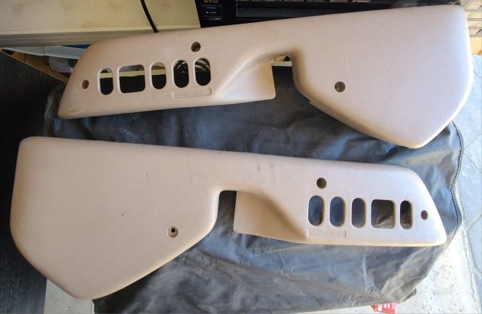 NEW OEM 1988-95 Ford Taurus Power Lumbar Bolster Seat Trim Panels - Beige