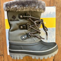 (New) Kids Snow Boots, Gray, Size 10T