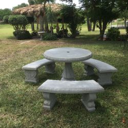 Concrete Table Set