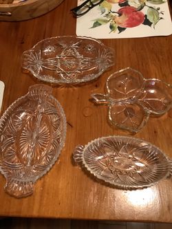 Vintage glassware different style and different size