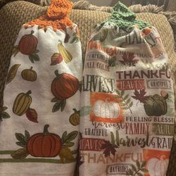Handmade Fall Towels 