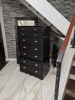 Beautiful Black Chest Dresser....