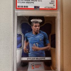 2018 Prizm WC Kylian Mbappe #80 PSA 9 