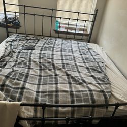 King Size Bed And mattress 