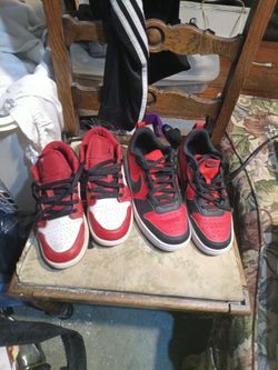 Nikes ones on the left 45$ and the ones on the right are 35$