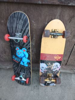 2 skateboards