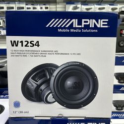 Alpine W13S4 12 Inch Subwoofer