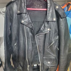 Ladies Leather Motorcycle Jacket