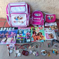 Vintage Vntg 1990s Spice Girls UK British Pop Music Girl Group Collectibles Memorabilia