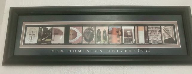 ODU College Letter Art Framed Print