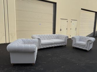 Restoration Hardware Tufted Sofa and Chairs