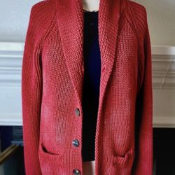 Lauren Ralph Lauren Cotton Knit Cardigan Sweater
