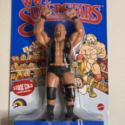 Mattel WWE Superstars Stone Cold Steve Austin Boxed Plastic Action Figure