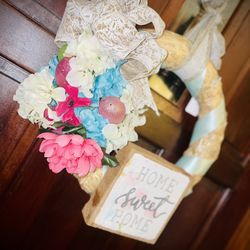 Handmade Home Sweet Home Wreath Size Medium 