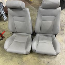 Jeep Seats CJ TJ Wrangler Grey Gray Vinyl