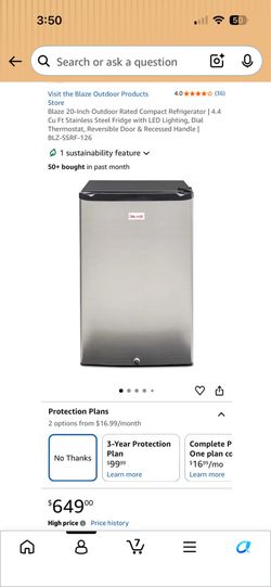 Blaze refrigerator