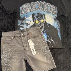 Mixed Emotions x Purple Shorts