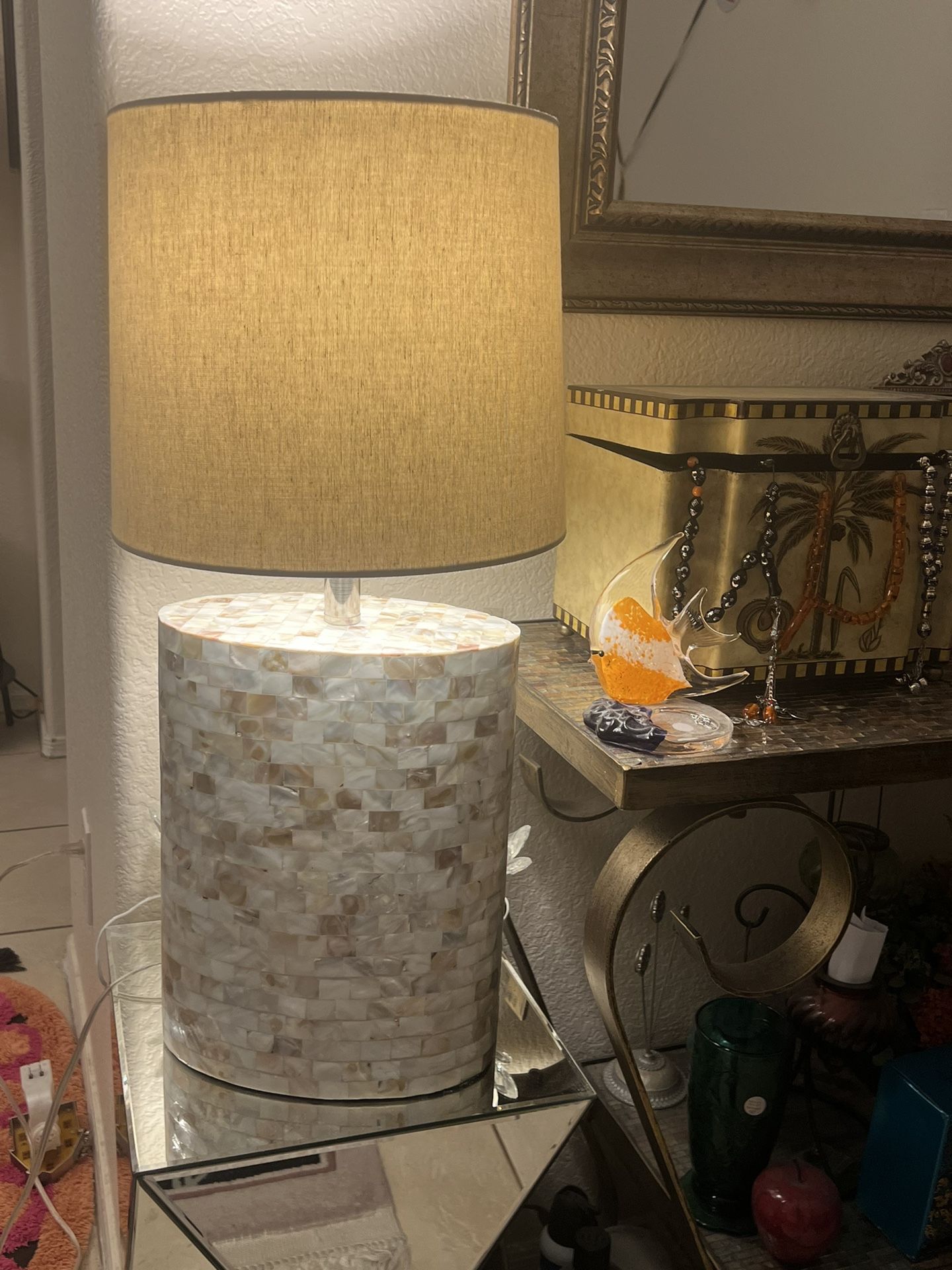 Mother Of Pearl Table Lamp