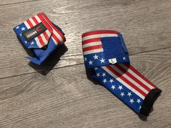 Wrist Straps- Weightlifting- American Flag