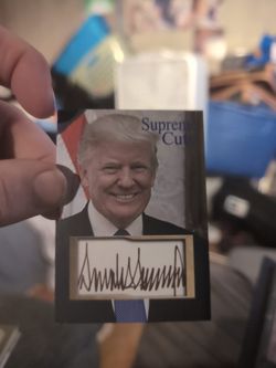 Donald Trump Auto Reprint Card