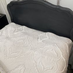 Hotel Collection Twin Bedspread, White Blanket And Bed skirt To Match.