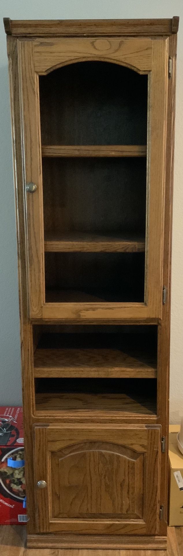 Tall Wood Cabinet