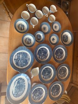 Curriers and Ives old antique plates