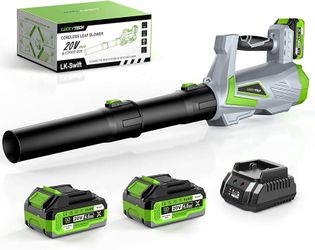 Leaf Blower Cordless with 2 x 4.0Ah Batteries 720CFM Handheld Electric Leaf Blowers with Turbo Mode,