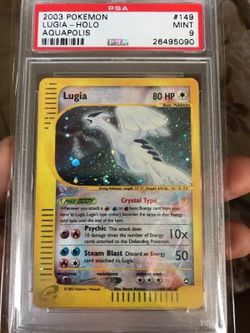 Pokemon TCG BGS 9 Aquapolis Lugia