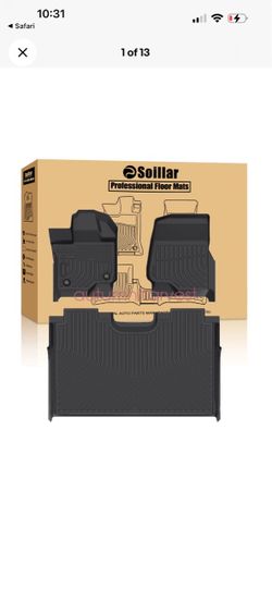 TPE Floor Mats Liner For 2015-2025 Ford F-150 F150 Lightning Super Crew Cab 3D