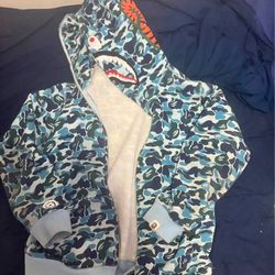 Blue Bathing Ape Hoodie