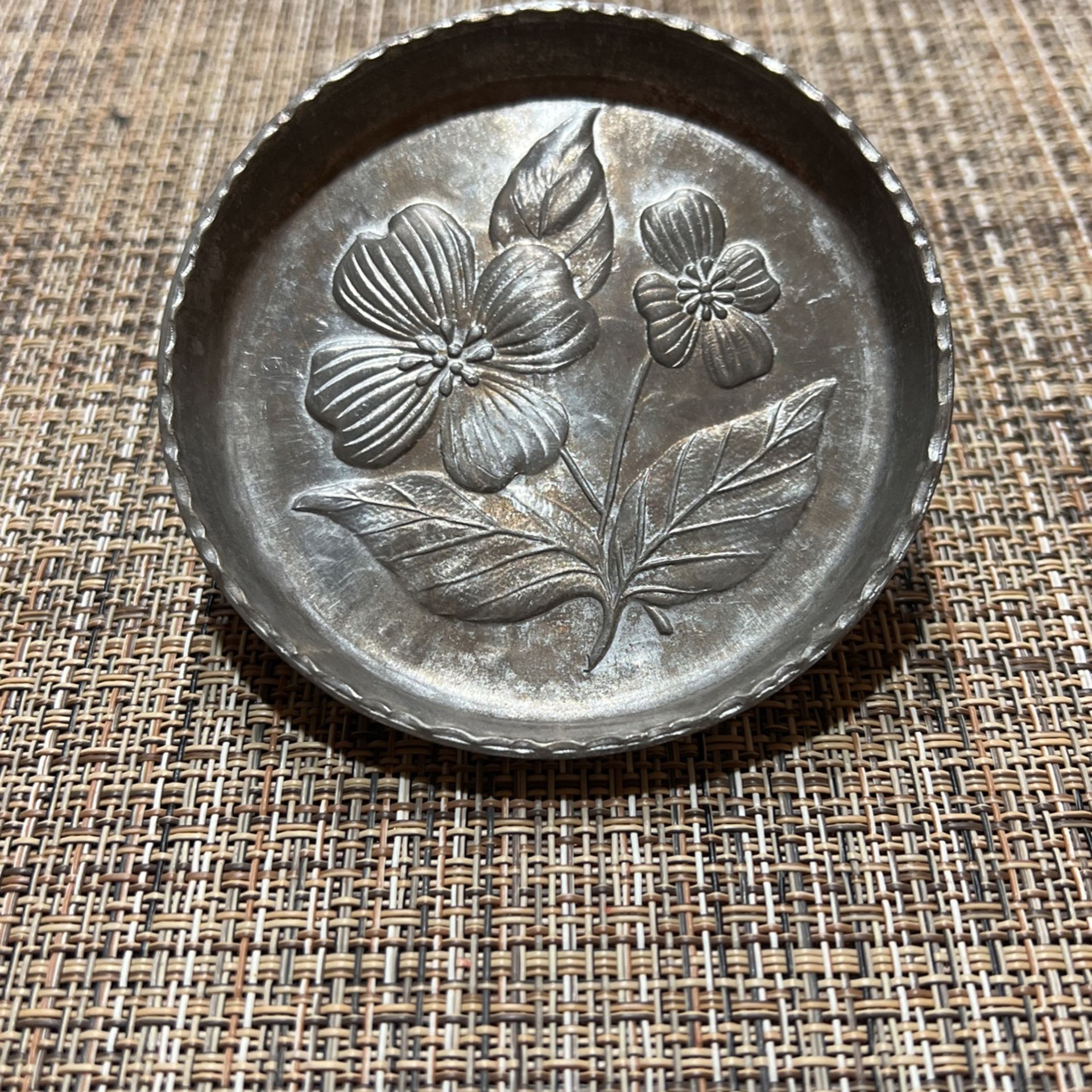 Vintage Stede Pewter small Plate.