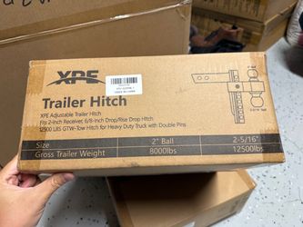 XPE Adjustable Trailer Hitch – 2” Receiver, 12500 lbs, Brand New